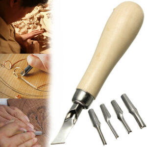 Lino Block Cutting Rubber Stamp Carving Tools With 5 Blade Bits For Print Making