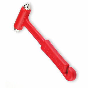 Long Handle Solid 2-in-1 Safety Hammer Mini Multi-function Fire Rescue Emergency Window Breaker Escape Hammer