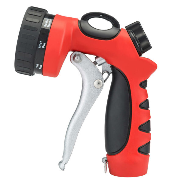 MATCC 8 Patterns Hose Nozzle Heavy Duty Spray Nozzle High Pressure Laboring-Saving and Easy Storage