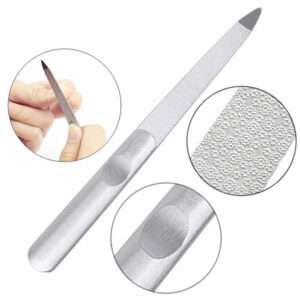 Nail Tools Nail Files Professional Stainless Steel Double-sided Grinding Nail Manicure Pedicure Scrub Nail Tools