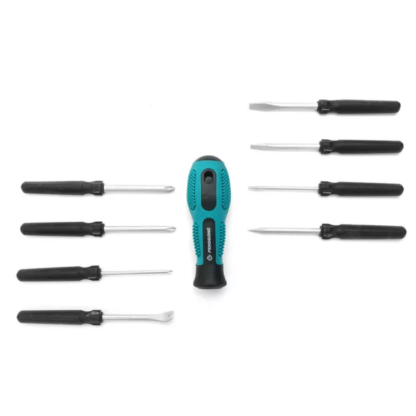 PENGGOOD 8102 9Pcs Magnetic Screwdrivers Kit Electronic Repair Hand Tools Kit Philips PH0/PH1/PH2 Straight 3MM/5MM/6MM