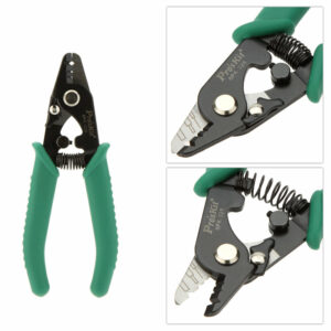 Pro'sKit 8PK-326 Tri-Hole Optical Fiber Cable Stripper Fiber Stripping Pliers Fiber Miller Pliers