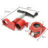 Raitool™ 3/4  Inch Wood Working Clamp Wood Gluing Pipe Clamp Set Wood Working Cast Structure