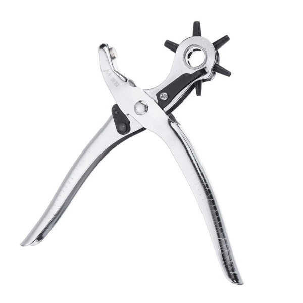 Sewing Leather Canvas Belt Hole Punch Tool Snap Pliers Guitar Pick Puncher Punching Holes On Paper Forceps 6 Size Punch Head