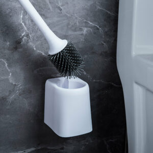 Toilet Brush Bracket Wall-mounted Bathroom Cleaning Brush Kit Holder Cleaner Set