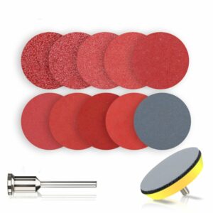 102pcs 3 Inch 75mm Sanding Disc Round Abrasive Dry Sandpaper with Back-up Pad for Polishing Cleaner Tools Sanding Paper