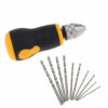 10Pcs Drill Bits Set Micro Hand Drill Mini Portable Small 0.8-3.0mm Carbon Steel Drilling Kit Woodworking Watch Making