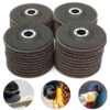 10pcs 5 Inch 125mm 40/60/80/120 Grit Aluminum Oxide Flap Disc Sanding Grinding Wheel