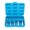 10pcs Red/Blue XZN12 Point Tamper Proof Socket Adapter Set Triple Square Spline Bit Socket