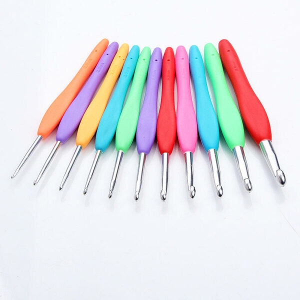 11Pcs Hook Needles Sewing Tools Sewing Needles Knitting Needles Weave Sewing Tools Crochet Hooks Knit Aluminium Craft Yarn