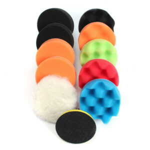 11pcs 3/5/6/7 Inch Waffle Buffer Polishing Pad Set For Car Polisher