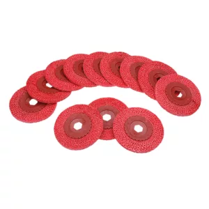 12pcs 4 Inch Red Rough Hemp Rope Abrasive Flap Disc 100x16mm Polishing Wheel