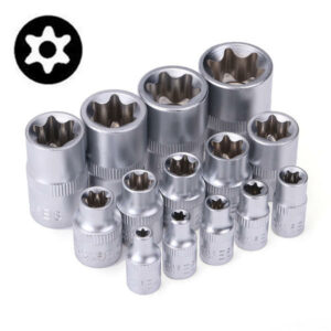 14pcs Tamper Proof E4-E24 Torx Star Bit Socket Set Female E Type Socket