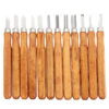 15Pcs Carbon Steel Wood Carving Tools Kit Wood Carving Chisel Set for DIY Woodworking Graver