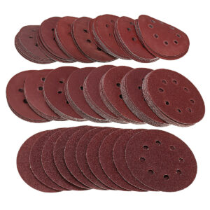 160Pcs 5 Inch 8-Hole Hook Loop Sanding Discs 40-2000 Grit Orbital Sander Sandpaper