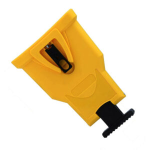 Yellow Chainsaw Teeth Sharpener Plastic Chainsaw Sharpener Bar-Mount Chainsaw Chain Sharpening Kit