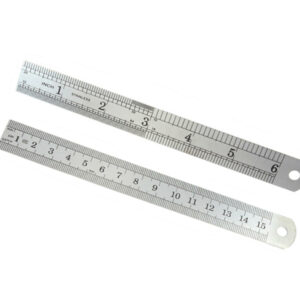 1pcs 15cm Double Side Stainless Steel Measuring Straight Ruler Metric Silver