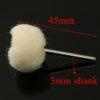 1pcs 3mm Shank Wool Polishing Ball Buffing Wheel For Jade Jewelry