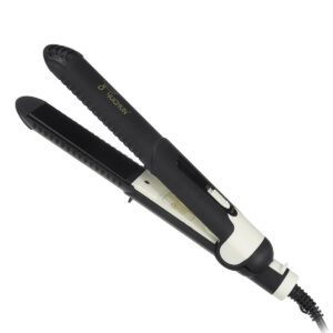 2 In 1 Portable Curler Straightener Tourmaline Ionic Flat Iron Heat Up Fast 220V Hair Curler