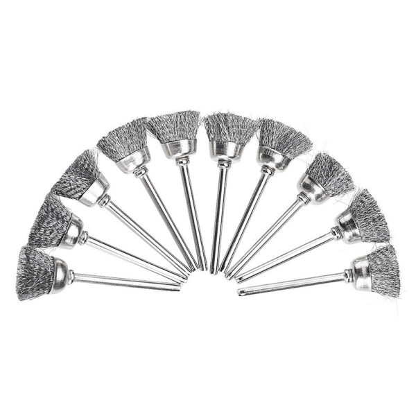 20pcs Stainless Steel Wire Brush Set Cleaner Polishing Brushes Cup Wheel For Dremel Rotary Tool