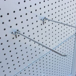 25Pcs 50mm Length Pegboard Hooks Board Slat Wall Retail Display Shop Peg Home Hook