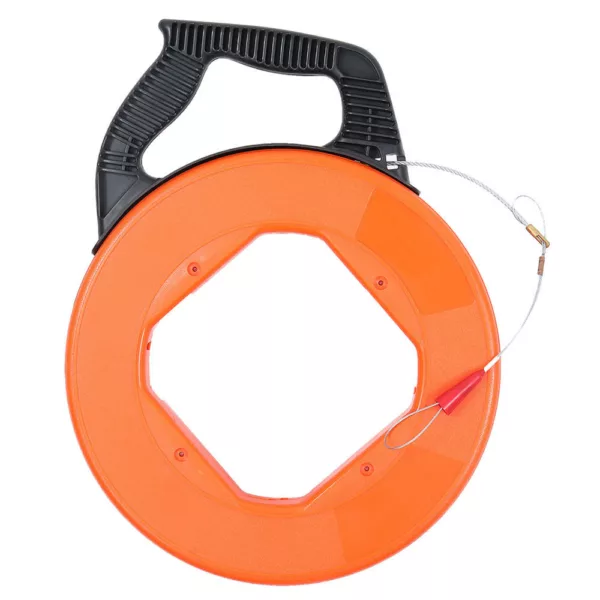 3.8mmX30/45/50M Fiberglass Cable Puller Fish Tape Reel Conduit Ducting Rodder Pulling Puller