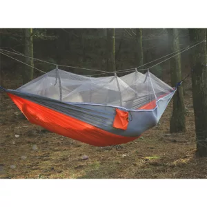 300kg Portable Double Camping Hammock Parachute Fabric With Mosquito Net