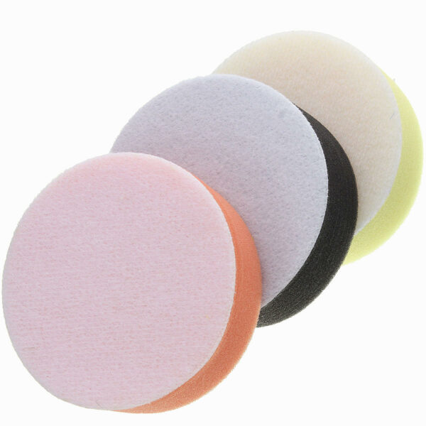 3pc 3 Inch Round Polishing Pads Waxing Foam Sponge Cleaning Polishing Pad