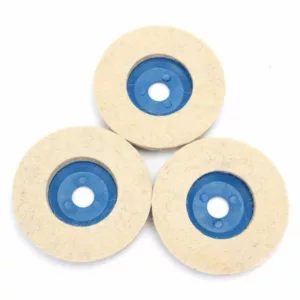 3pcs 4 Inch 100mm Round Grinding Wool Pad Polishing Wheel Felt Buffer Disc Set