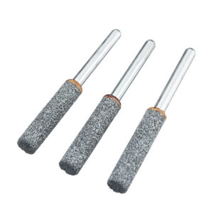 3pcs 5/32 Inch Diamond Grinding Head Grinding Stone Set Chainsaw Sharpener Burr Stone Round File