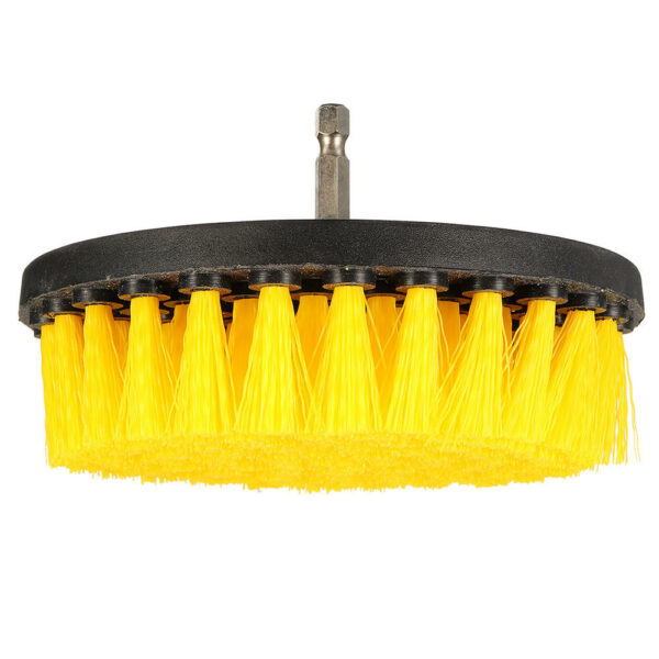 4.3 Inch Yellow Drill Cleaning Brush Powered Scrub for Shower Tub Tile Carpet