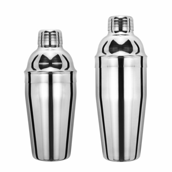 500ML/750ML Stainless Steel Cocktail Shaker Fish-shaped Bamboo Base Set Bartender Bar Appliances