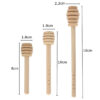 50pcs Wooden Jam Honey Dipper Wood Stirring Rod Stick Spoon Dip Drizzler 8/10/16cm