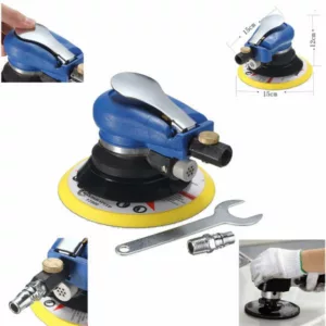 6 Inch Air Random Orbital Palm Sander Sanding Pad Vacuum Polisher