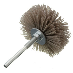 6mm Shank 80 Grit Abrasive Grinding Wheel Brush Wood Working Polishing Wheel