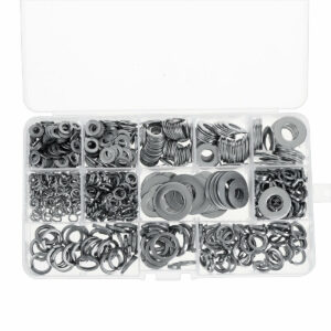 800Pcs M4-M12 Stainless Steel Self-Tapping Screw Washer Pad Handware Assortment