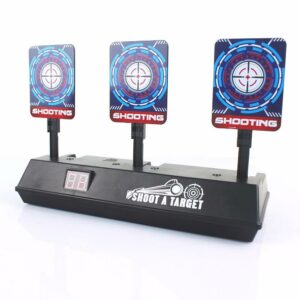 Auto-Reset Electric Scoring Shooting Target with Light and Sound Scoring Practice Target for Nerf Tool