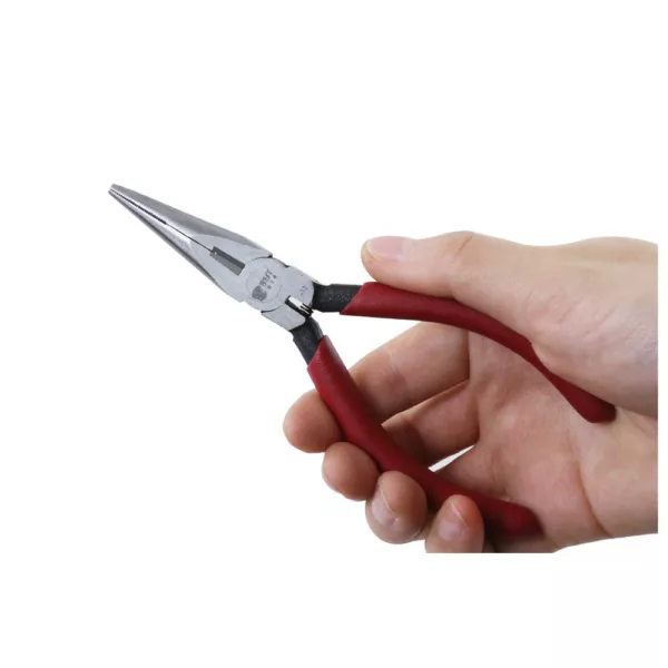 BEST BST-13 125mm Long Nose Pliers Clamps Crimping Tool Wire Cutters Jewellery Making Tools Red Handle High Quality