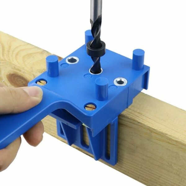 DIY Wooden Board Punch Drilling Locator Straight Hole Puncher Drilling Locator Round Dowel Splicing Tool