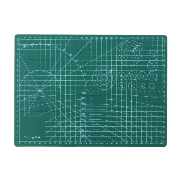 Drillpro 220mm x 300mm A4 Non Slip Cutting Mat Double-Sided Self Healing Rotary Cutting Mat Board