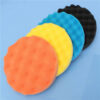 Drillpro 4pcs 7 Inch/180mm Waffle Polishing Buffing Pad Waxing Sponge Polishing for Rotary Tool