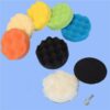 Drillpro 8Pcs 7 Inch Sponge Polishing/Buffing Pad Kit For Car Polisher