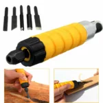 Drillpro Woodworking Carving Chisel Carving Machine Tool with 5 Carving Blades