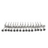 Effetool 45pcs 3mm Shank Stainless Steel Wire Brush Polishing Wheel for Rotary Tool