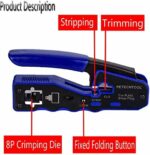 RJ45 Crimping Tool for Cat6 Cat5 Cat5e 8P8C Modular Connectors