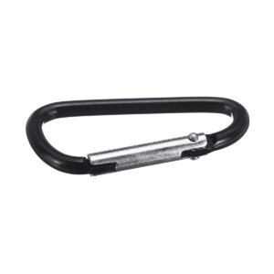 Screw Lock D-Shaped Carabiner Hook Keyring Clip