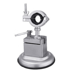 Sucktion Type Round/Flat Aluminum 360 Clamp-on Table Vise Bench Grinder Holder Electric Drill Universal Rotating Pliers Tool