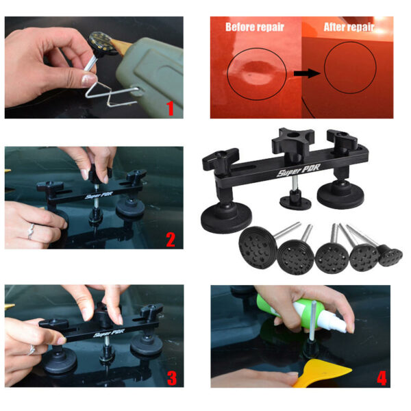 Super PDR 1 Set Paintless Dent Repair Bridge Car Dent Repair Dent Removal Tools Pulling Bridge