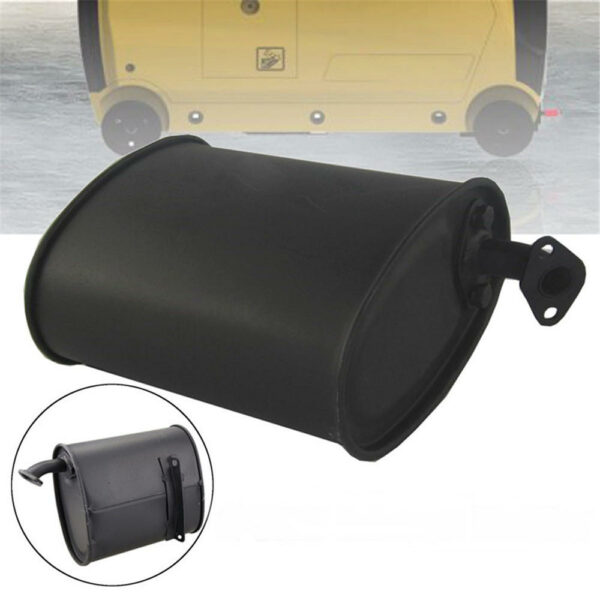 Universal Black Iron 2-3KW Exhaust Muffler Silencer for 5.5HP 6.5HP 3500W 4000W Gasoline Generator