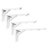 2pcs 8/10/12/14 Inch Folding Triangle Bracket Heavy Duty Steel L-Shaped Storage Wall Shelf Bracket